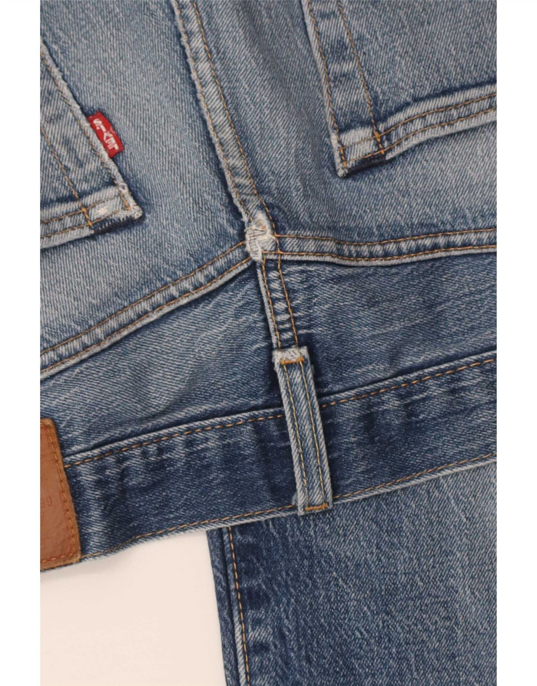 Męskie dżinsy Levi's 501 Straight W31 L32 Niebieskie bawełniane