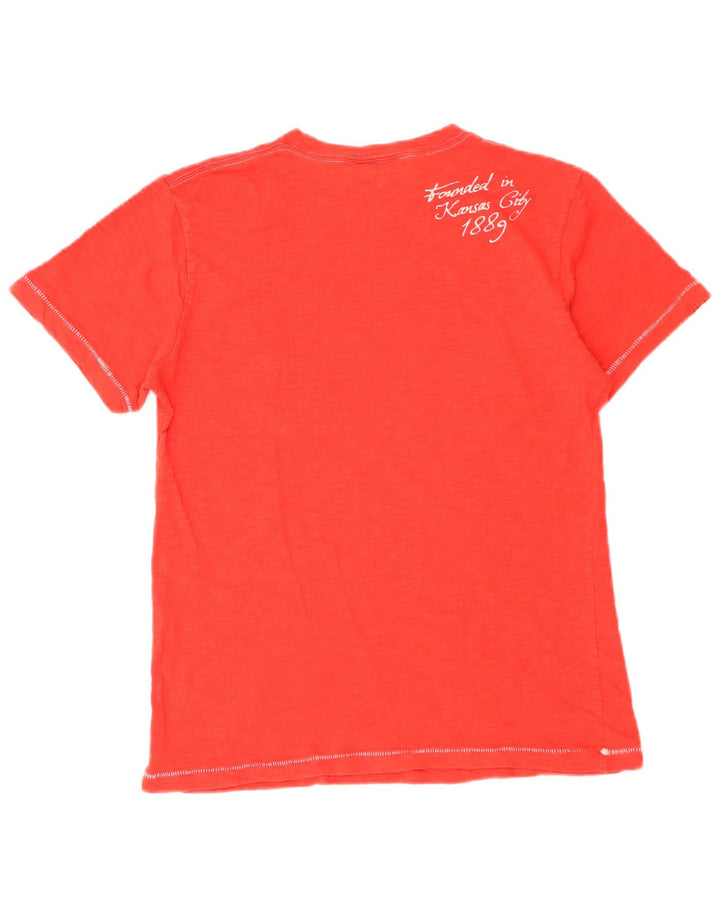 Męski T-shirt z grafiką LEE, średni czerwony