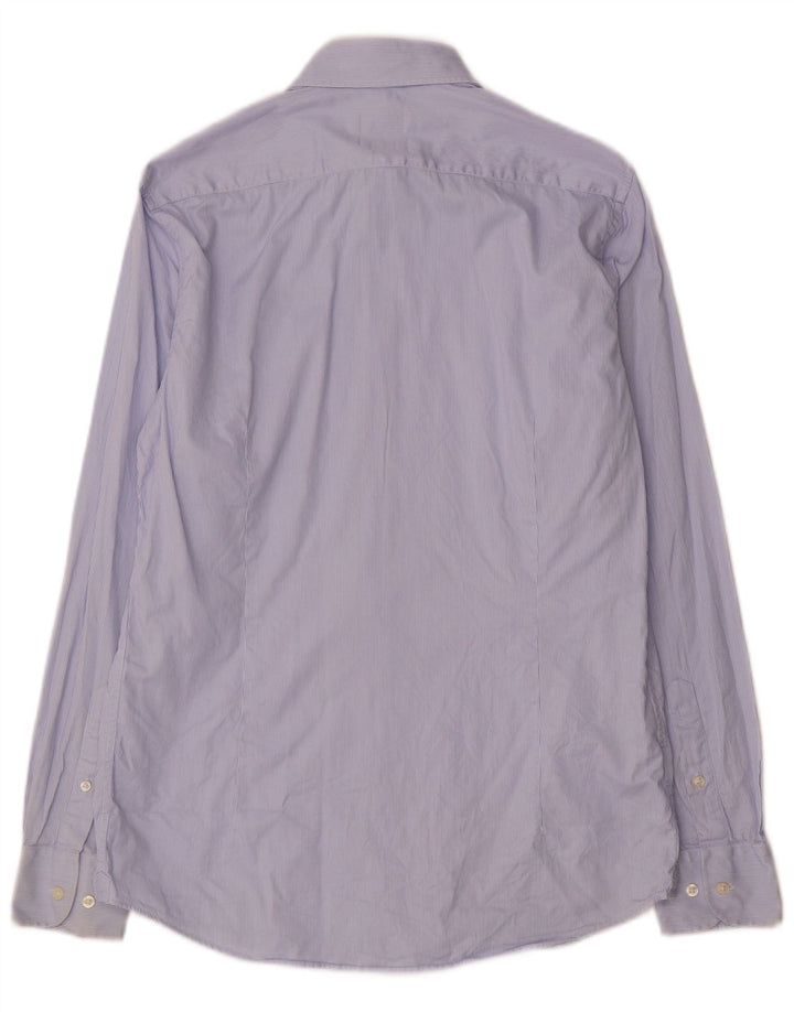 Koszula męska Massimo Dutti rozmiar 39 15 1/2 Średnioniebieskie prążki