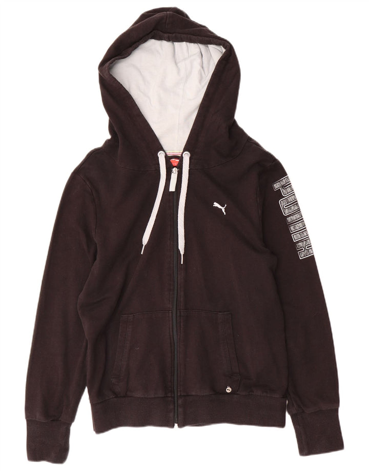 Damski sweter z kapturem i zamkiem błyskawicznym PUMA UK 14, średni czarny, bawełniany