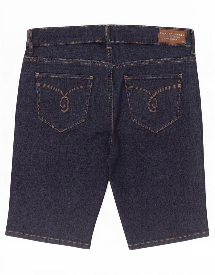 Damskie spodenki jeansowe Esprit W28 Średni granatowy, bawełniany