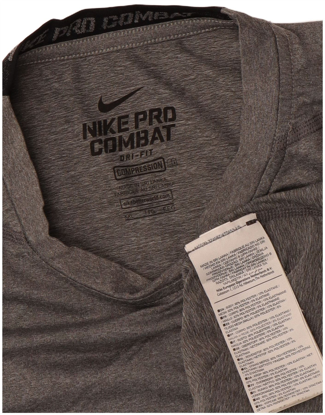 Nike Damskie Compression UK 20 2XL Szary poliester
