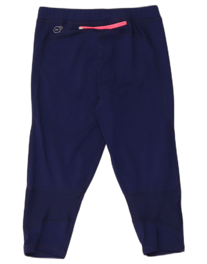 Damskie legginsy Capri Puma UK 10, małe, granatowe, poliestrowe