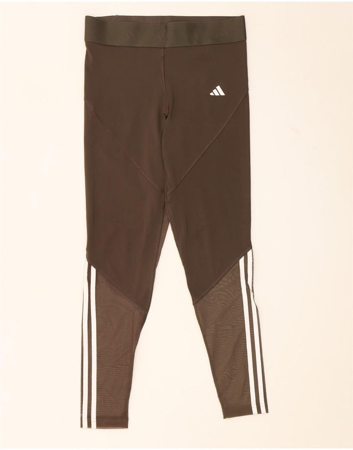 Damskie legginsy Adidas Graphic UK 12/14 Medium Khaki Poliester