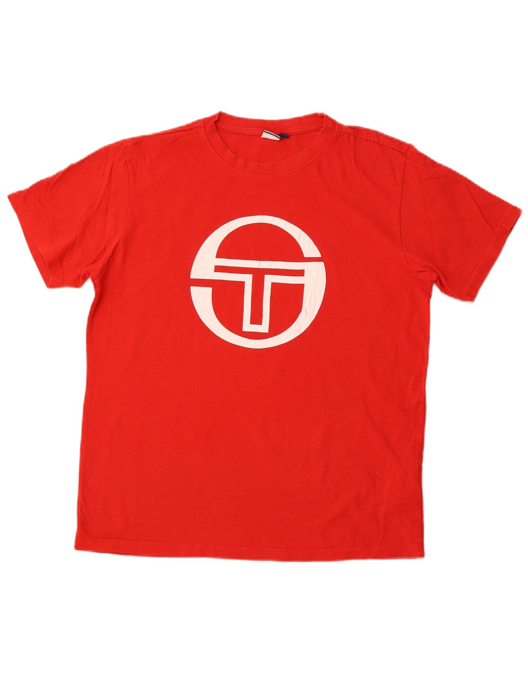 Męski T-shirt z grafiką Sergio Tacchini, duży, czerwony, bawełniany
