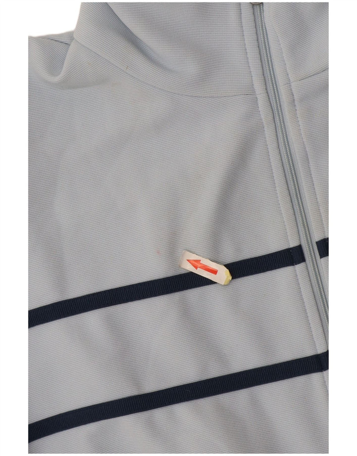 Damska kurtka dresowa Kappa UK 14, duży niebieski poliester z blokami kolorów