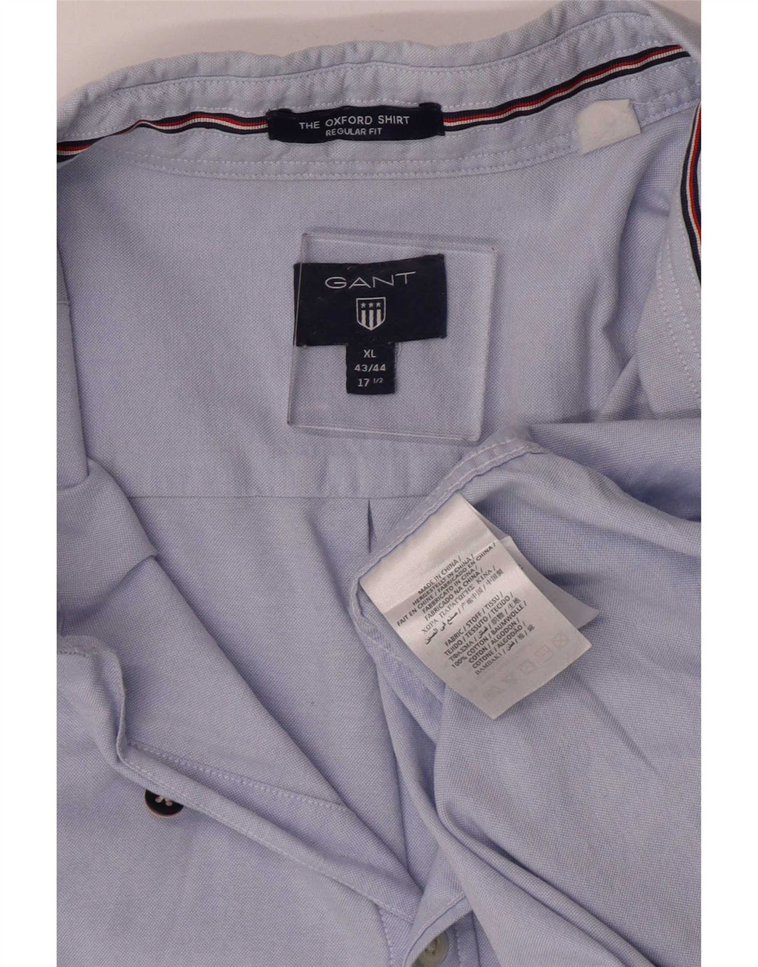 Koszula męska Gant o regularnym kroju, rozmiar 17 1/2 XL, niebieska, bawełniana