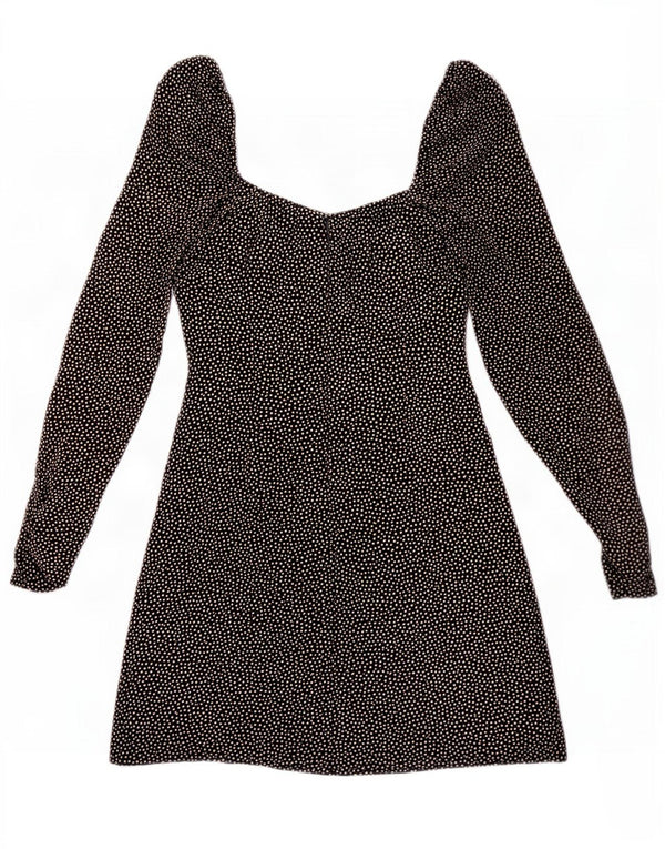 Sukienka damska Zara Mini Off Shoulder UK 6 XS, czarna w cętki