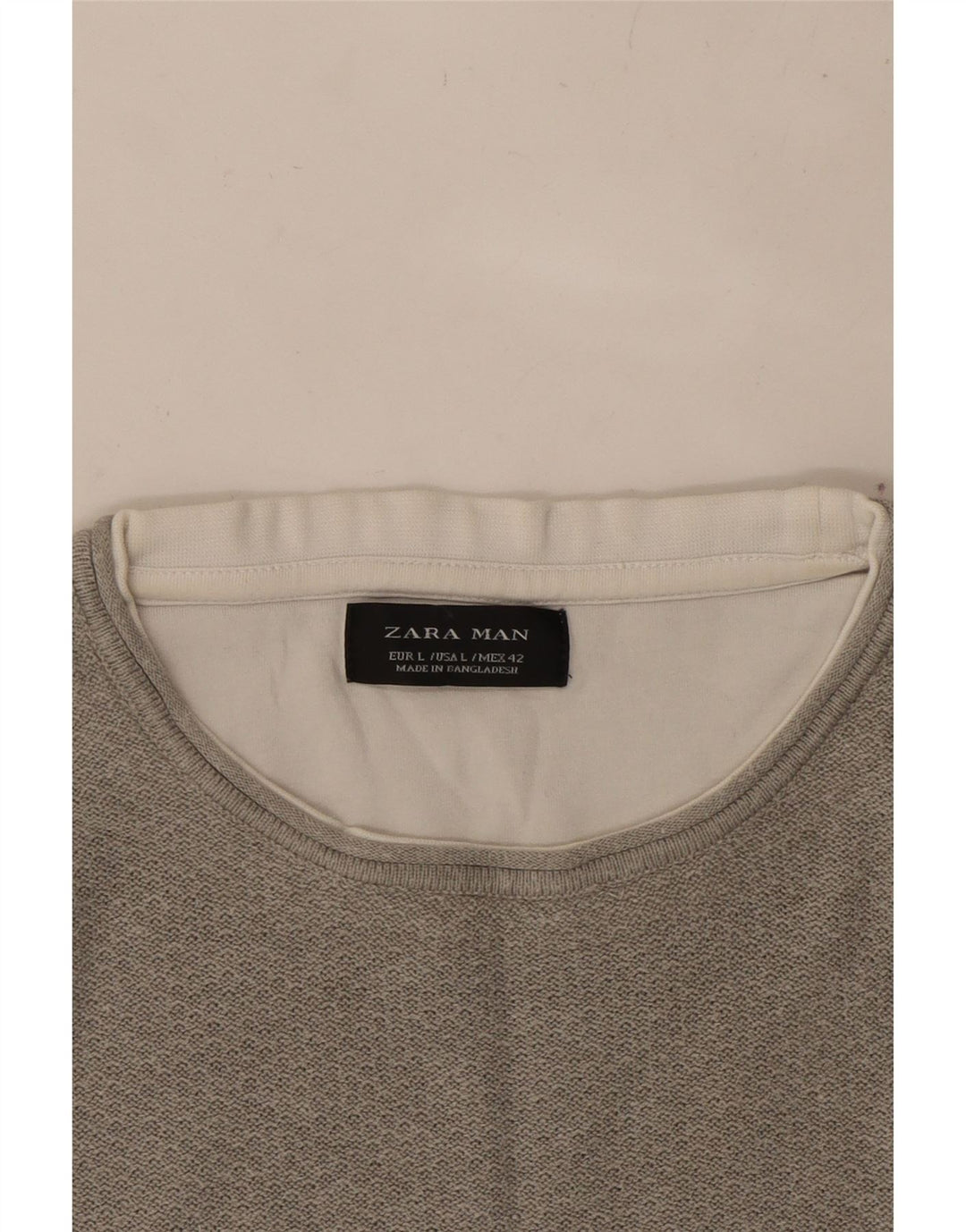 Męski T-shirt ZARA, duży, szary