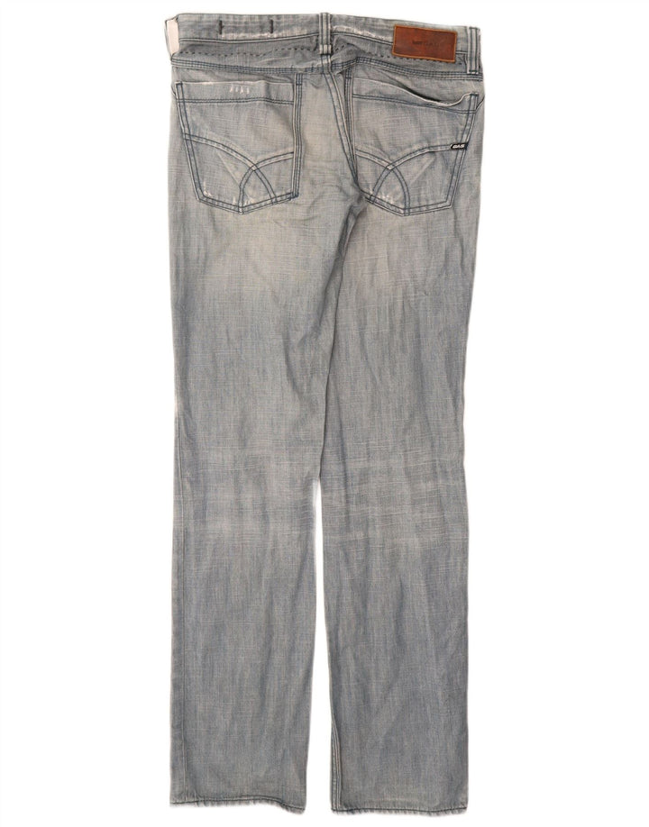 Damskie jeansy Gas Slim W31 L32 Niebieskie bawełniane