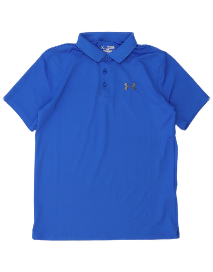 Chłopięca koszulka polo UNDER ARMOUR Heat Gear 13-14 lat, XL, niebieska, poliester