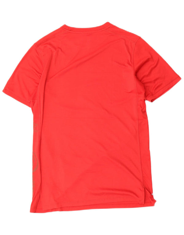 Męski T-shirt z grafiką Nike Dri Fit, średni czerwony poliester