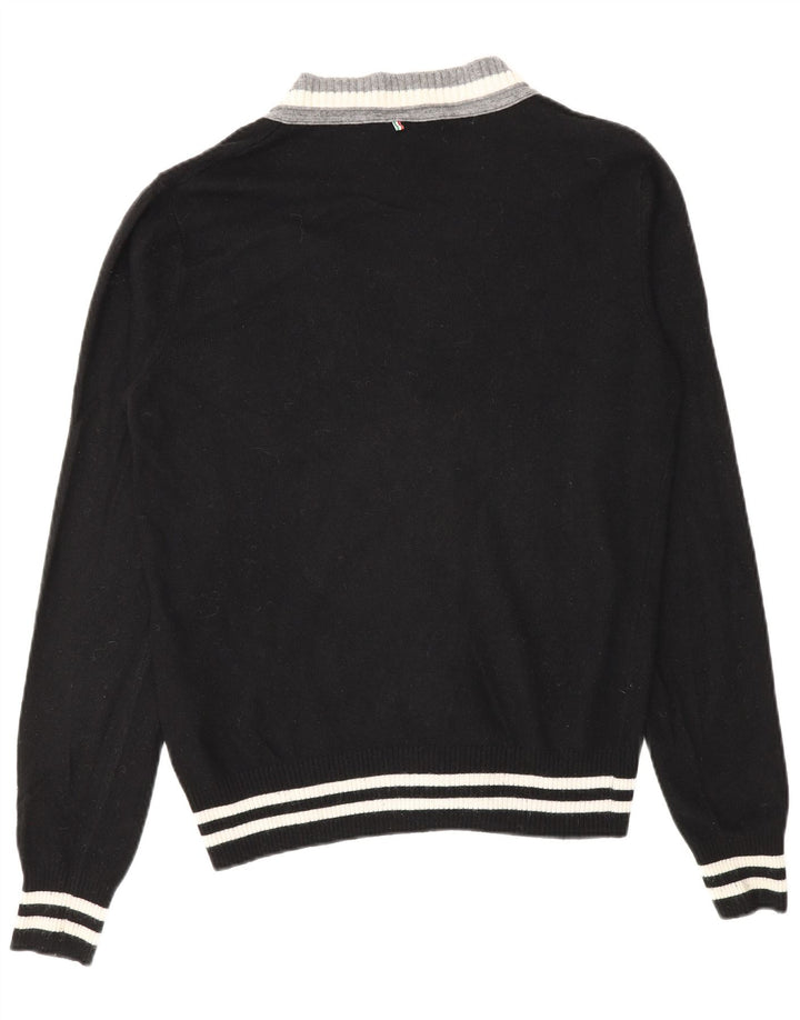 Męski sweter rozpinany Armani Jeans, mały, czarny, wiskozowy