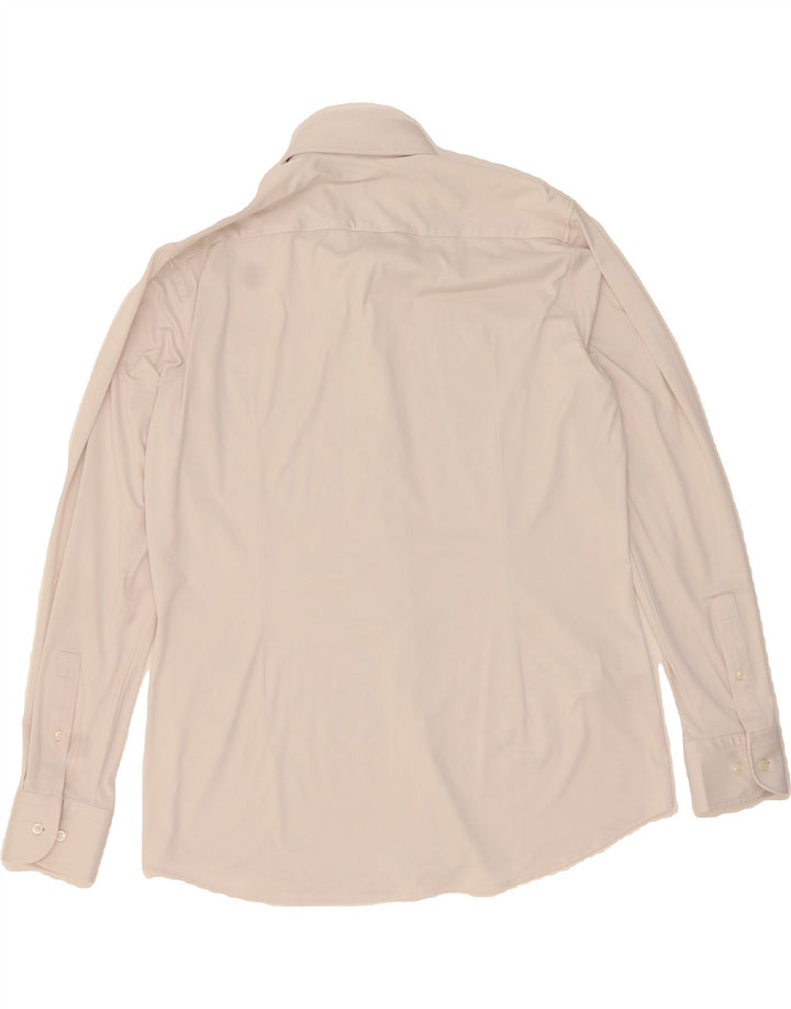 HUGO BOSS Mens Slim Fit Shirt Size 42 16 1/2 Large White Polyester Vintage Hugo Boss and Second-Hand Hugo Boss from Messina Hembry 