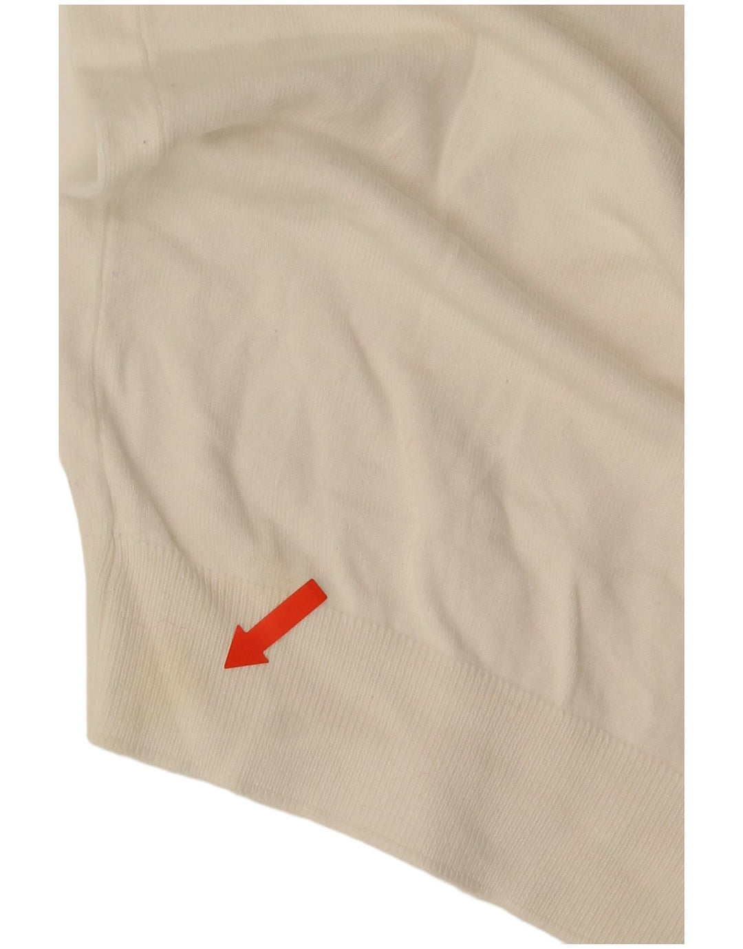 Męski sweter z okrągłym dekoltem Zara, mały, biały