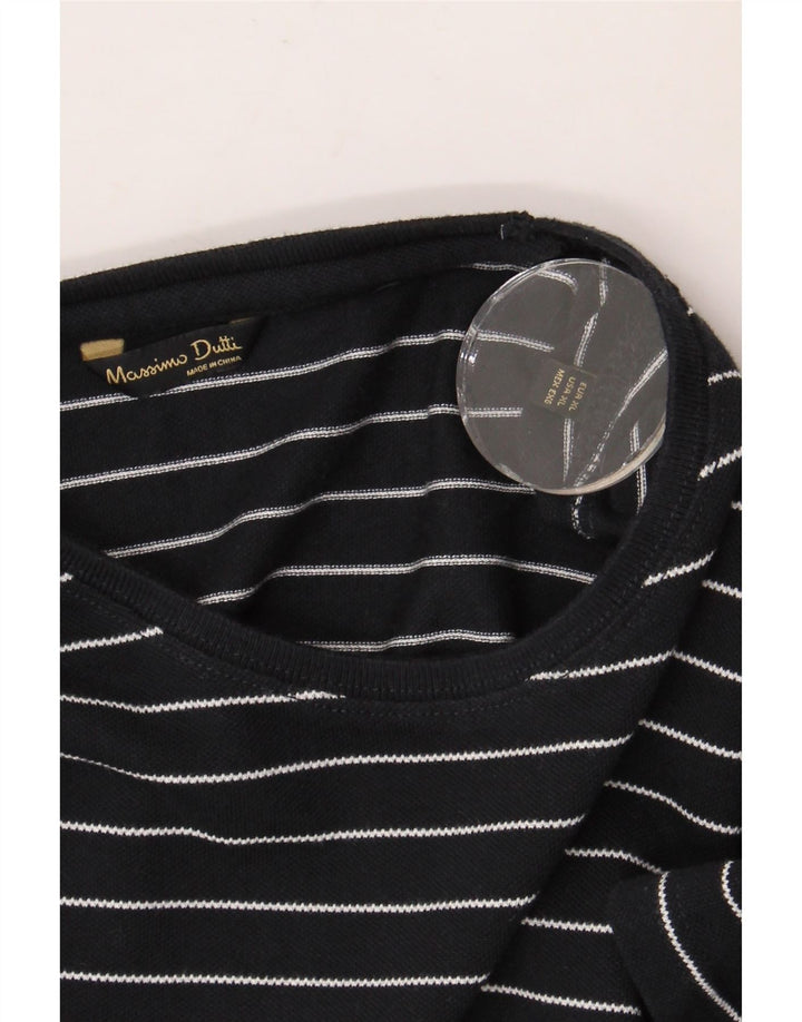 MASSIMO DUTTI Męski T-shirt Top XL w czarne paski