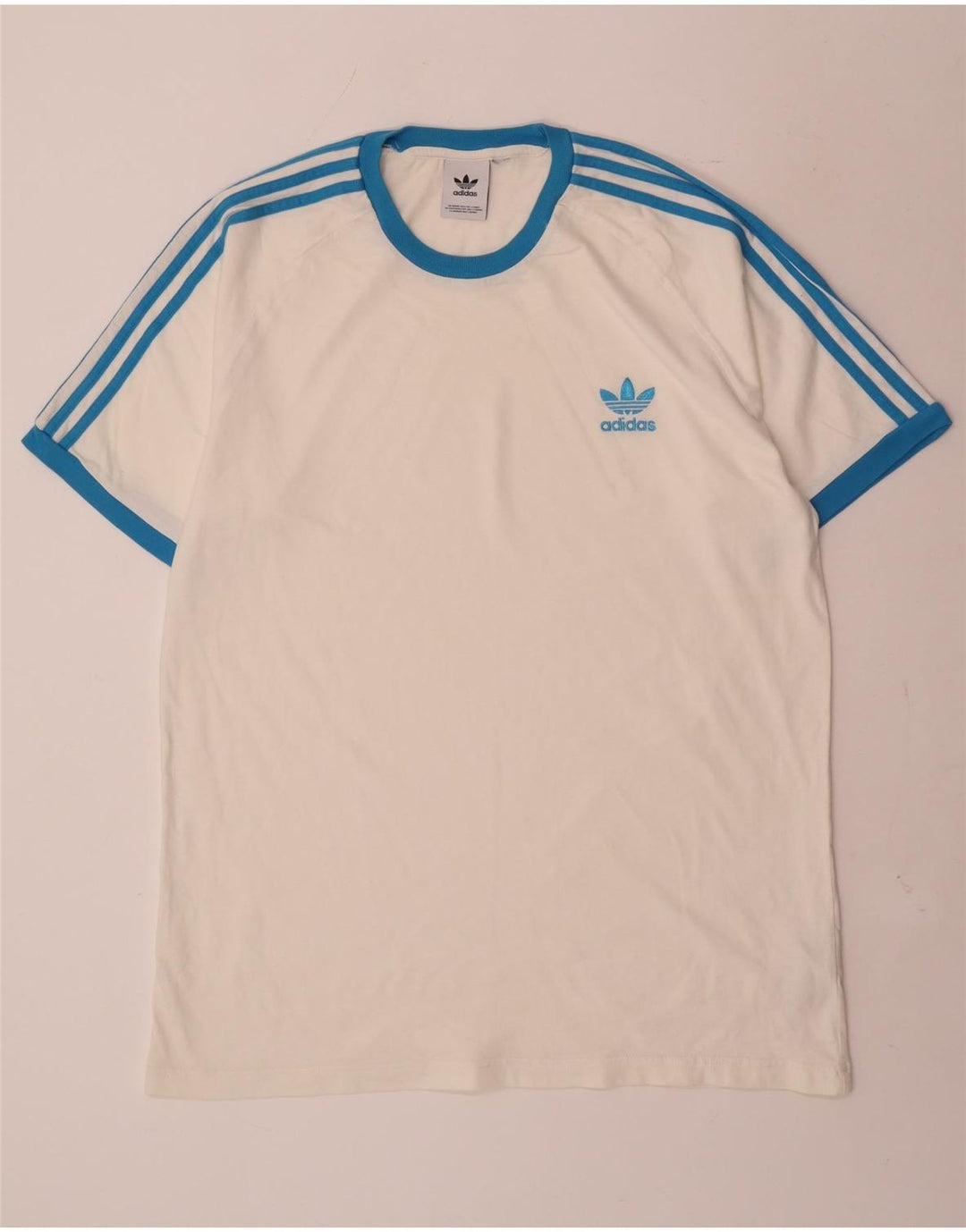 Adidas Męska Koszulka Top Duża Biała Bawełna