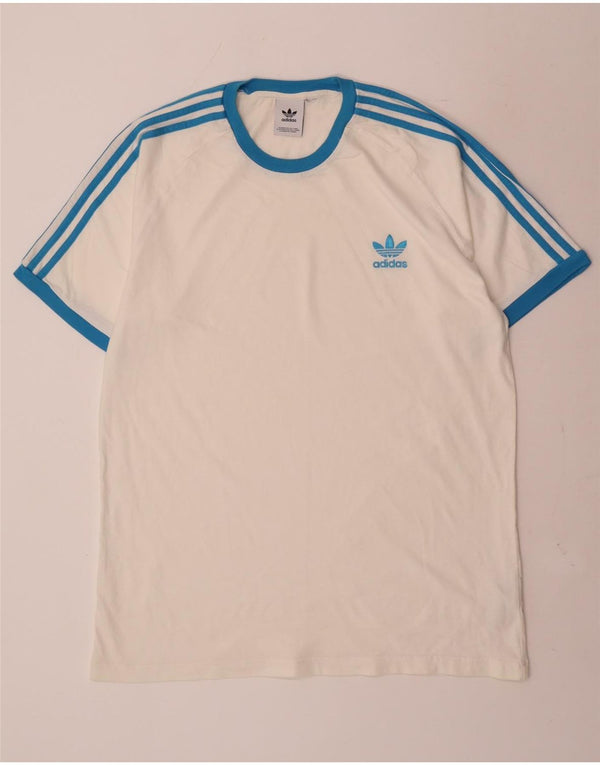 Adidas Męska Koszulka Top Duża Biała Bawełna