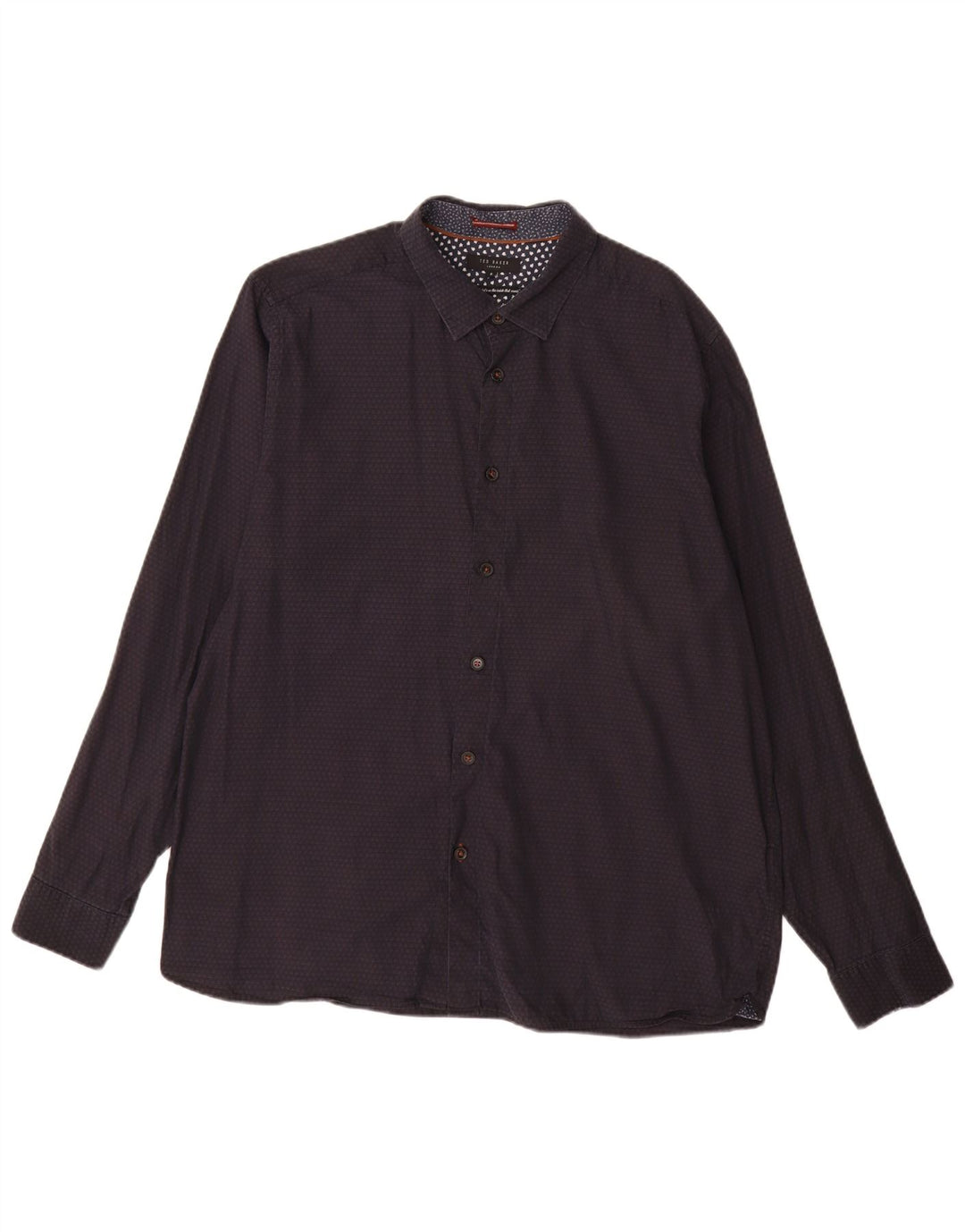 Koszula męska Ted Baker w abstrakcyjny wzór, rozmiar 6 XL, granatowa, bawełniana w cętki