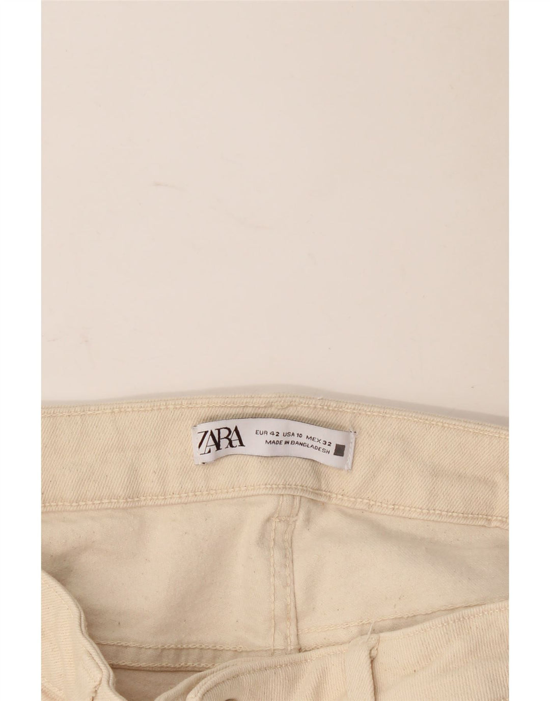 Dżinsy damskie Zara EU 42 Large W32 L28 Beżowe