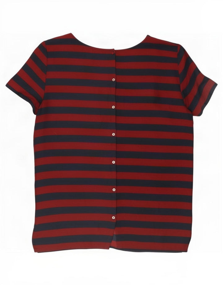 Damska bluzka Tommy Hilfiger Top US 8, poliester w średnie czerwone paski