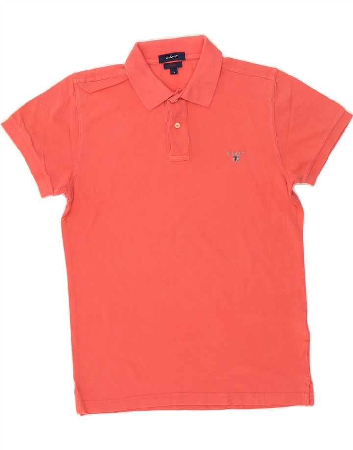 GANT Mens Fitted Polo Shirt Small Red Cotton Vintage Gant and Second-Hand Gant from Messina Hembry 