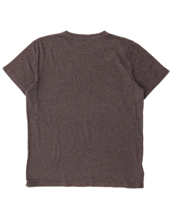 T-shirt męski Fred Perry, średnioszary, bawełniany w cętki