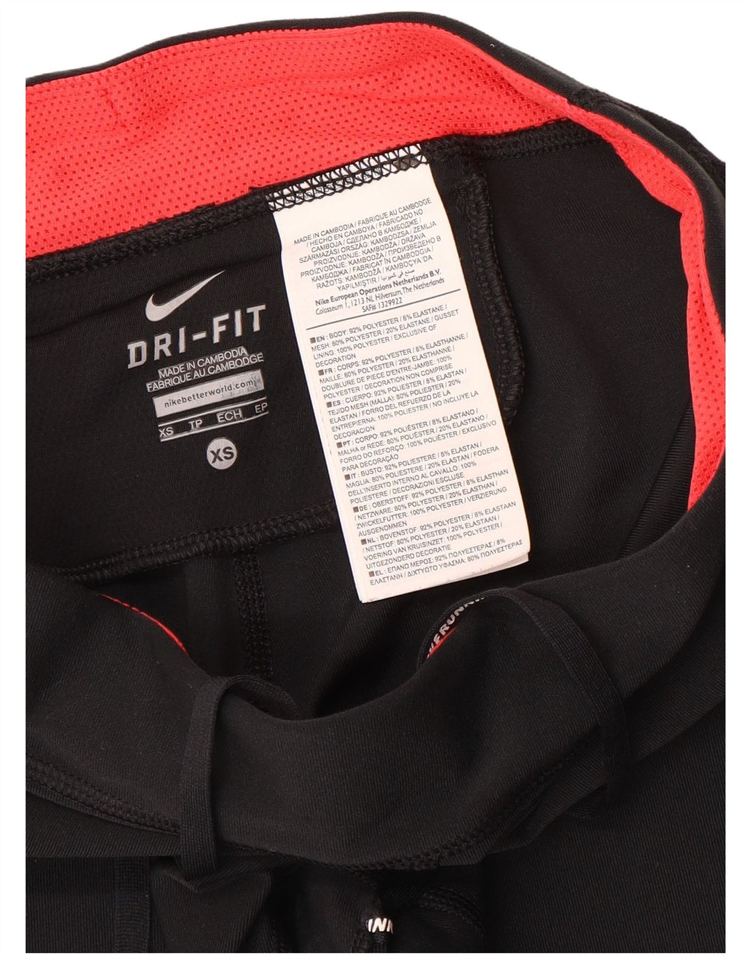 Damskie legginsy Nike Dri Fit Capri UK 6 XS, czarny poliester