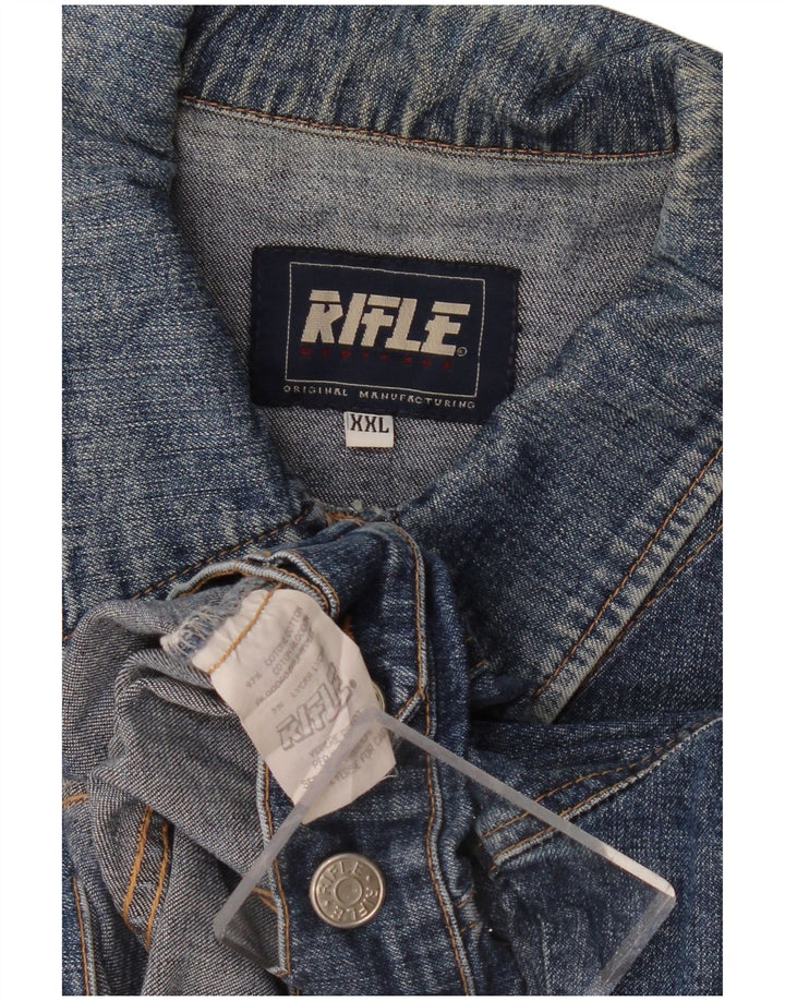 Kurtka dziewczęca RIFLE Crop Denim 15-16 lat 2XL Niebieska bawełna