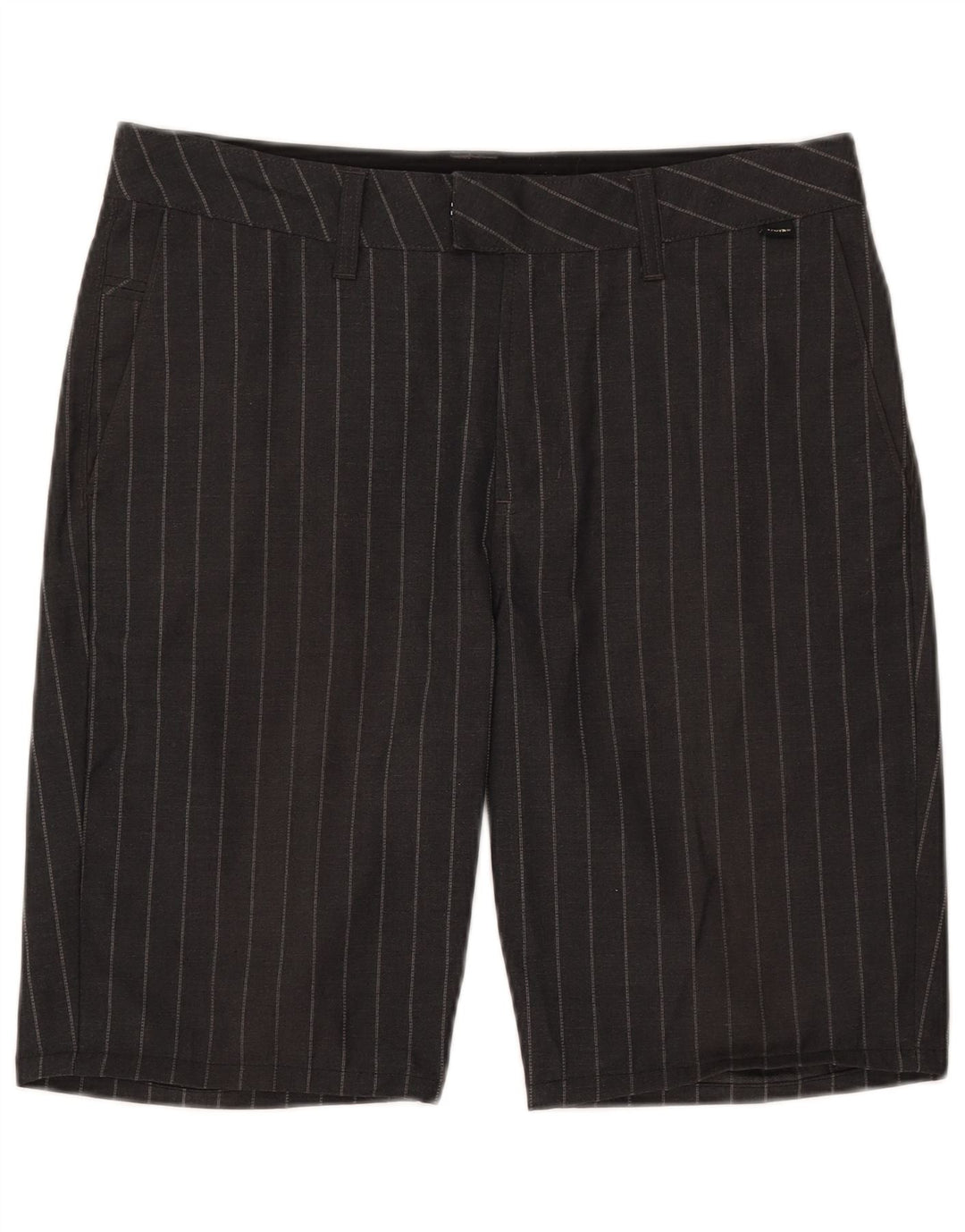 Męskie spodenki chino Vans W32, średni czarny poliester w prążki