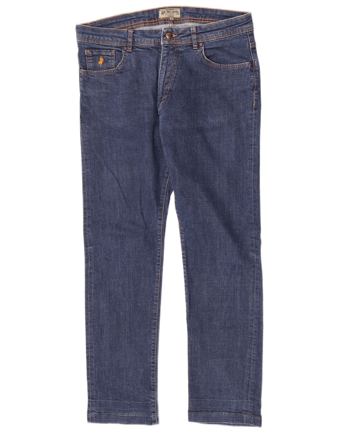 Damskie jeansy slim Marlboro Classics W34 L29 Niebieskie