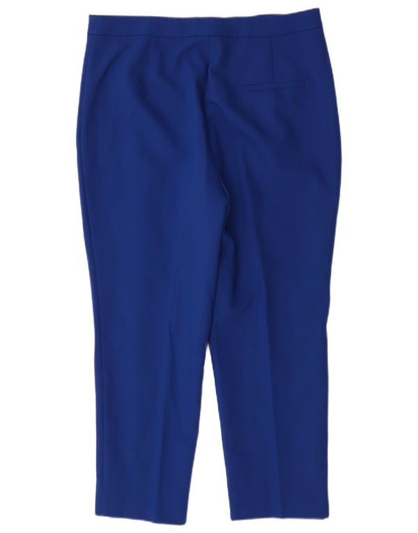 Damskie zwężane spodnie chino z wysokim stanem Zara 2XL W34 L27 Niebieskie