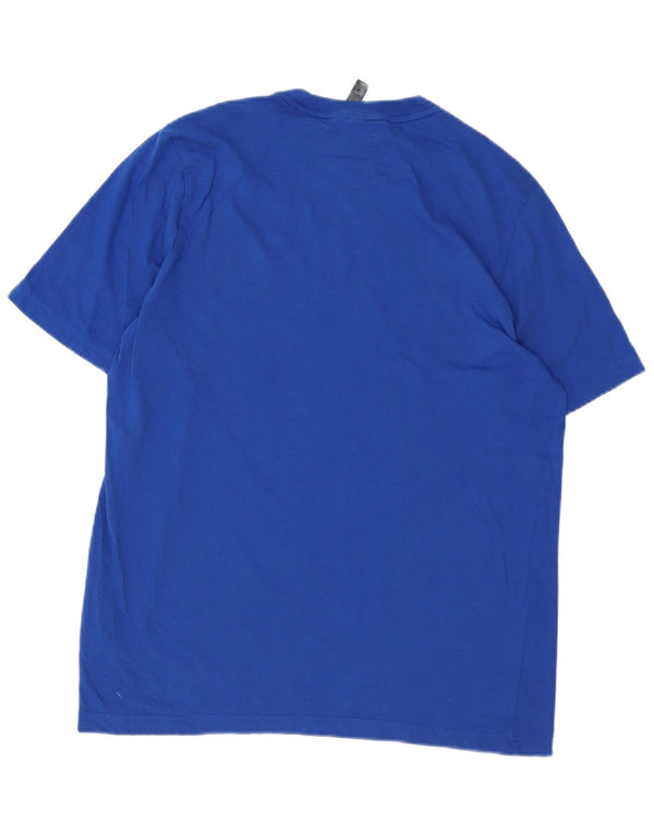 Męska koszulka graficzna Adidas Top Medium Blue Cotton