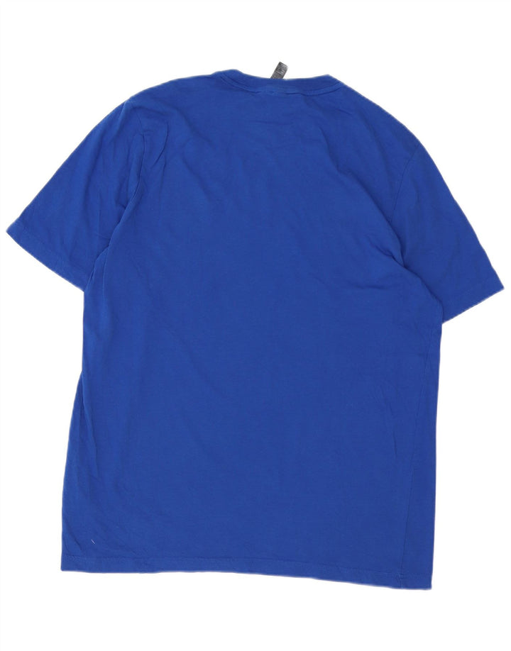 Męska koszulka graficzna Adidas Top Medium Blue Cotton