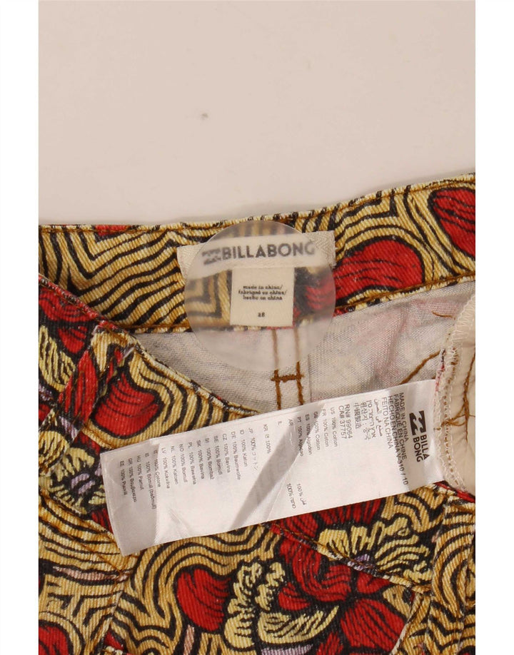 Damskie szorty Billabong W28 Średnio wielokolorowa bawełna w kwiaty