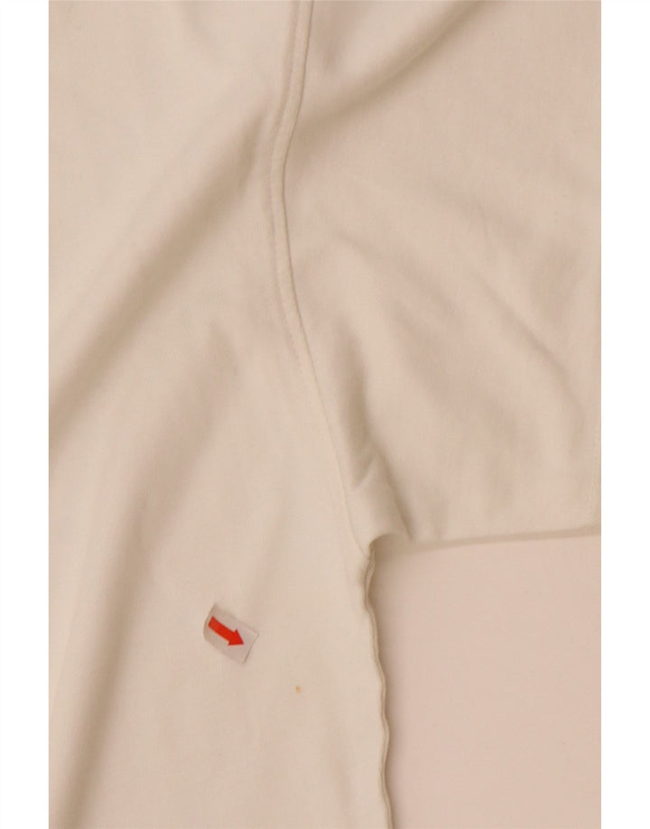 T-shirt męski ADIDAS, mały, biały, bawełniany