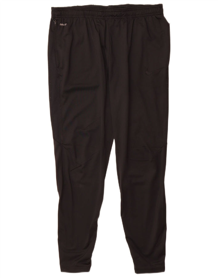 Męskie spodnie dresowe Nike Dri Fit XL, czarne, poliestrowe