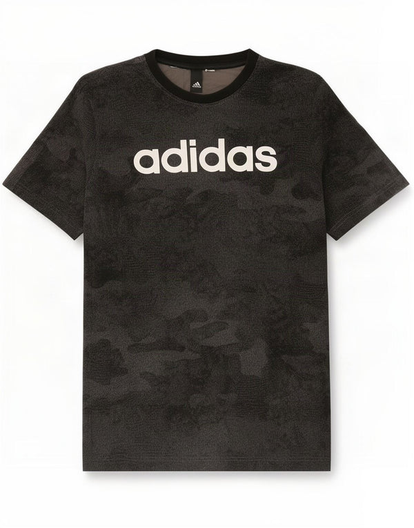 Męska koszulka graficzna Adidas Top Medium Grey Camouflage