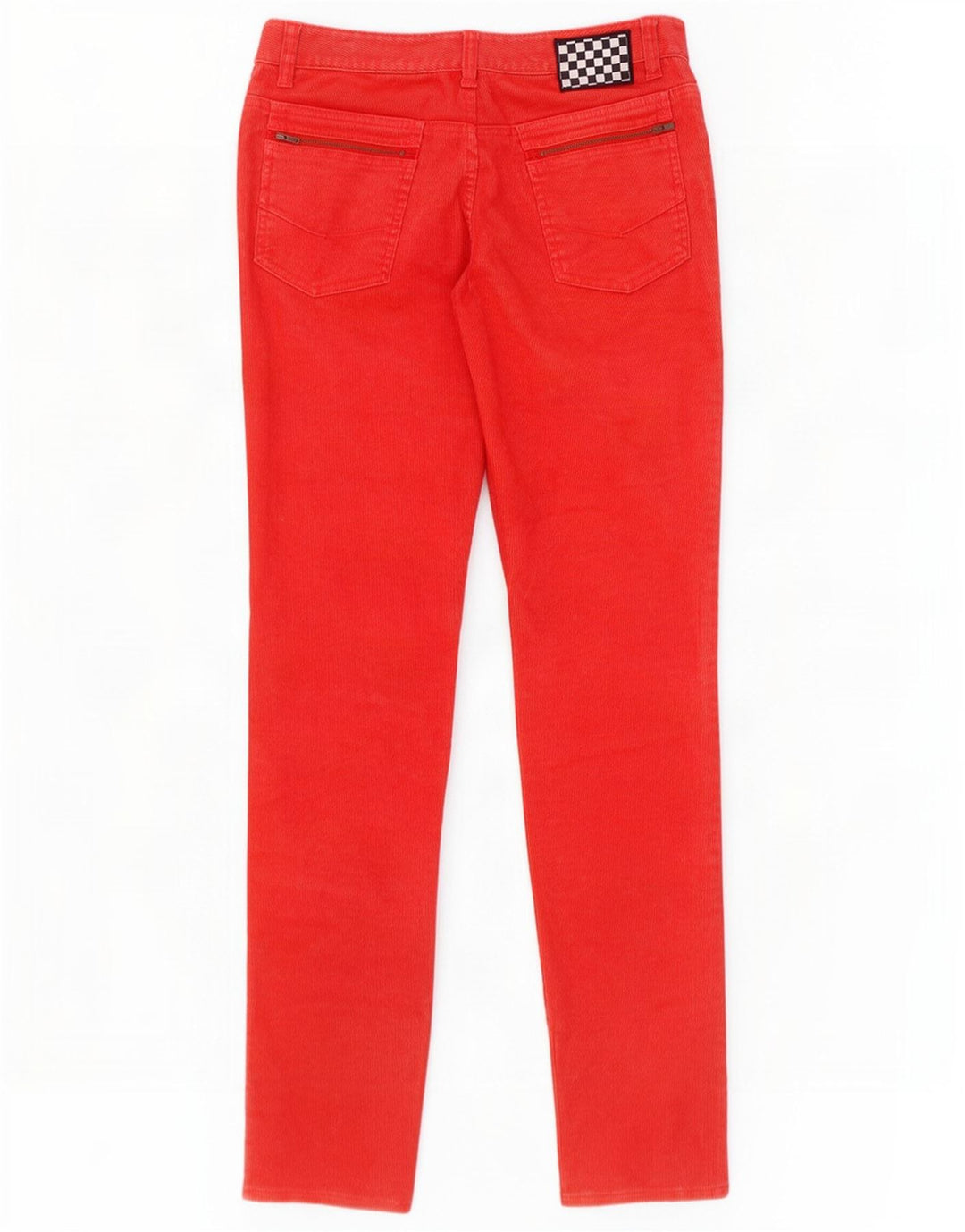 Damskie sztruksowe spodnie Vans Skinny US 7 Medium W32 L33 Czerwony poliester