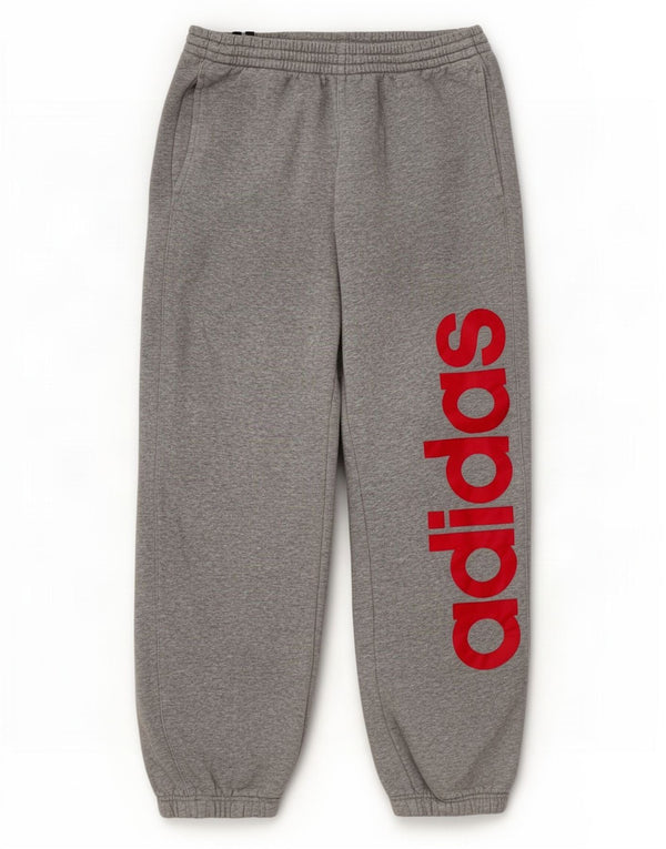 Adidas Chłopięce Graficzne Spodnie Dresowe Joggery 15-16 Lat Szare Nakrapiane