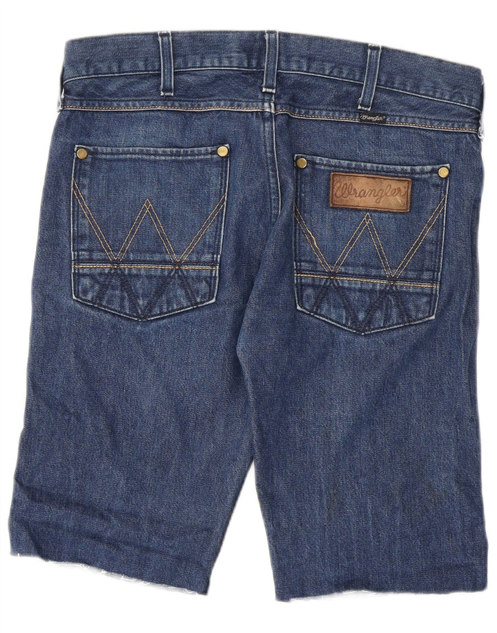 Męskie spodenki jeansowe Wrangler 4 RRB W32 Średnioniebieskie, bawełniane