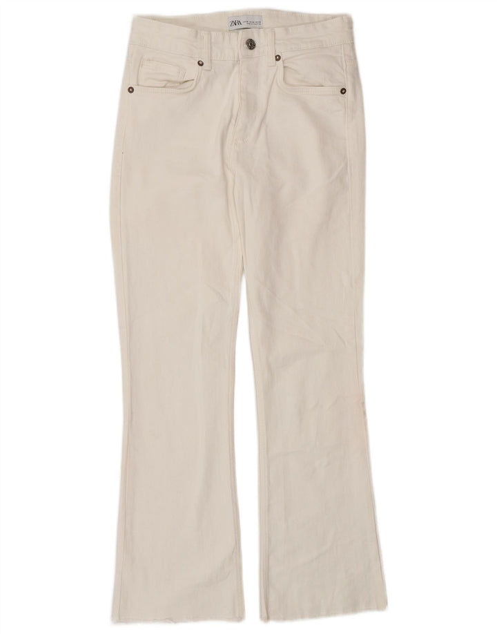 Damskie jeansy Bootcut Zara EU 36 XS W26 L27 Białe