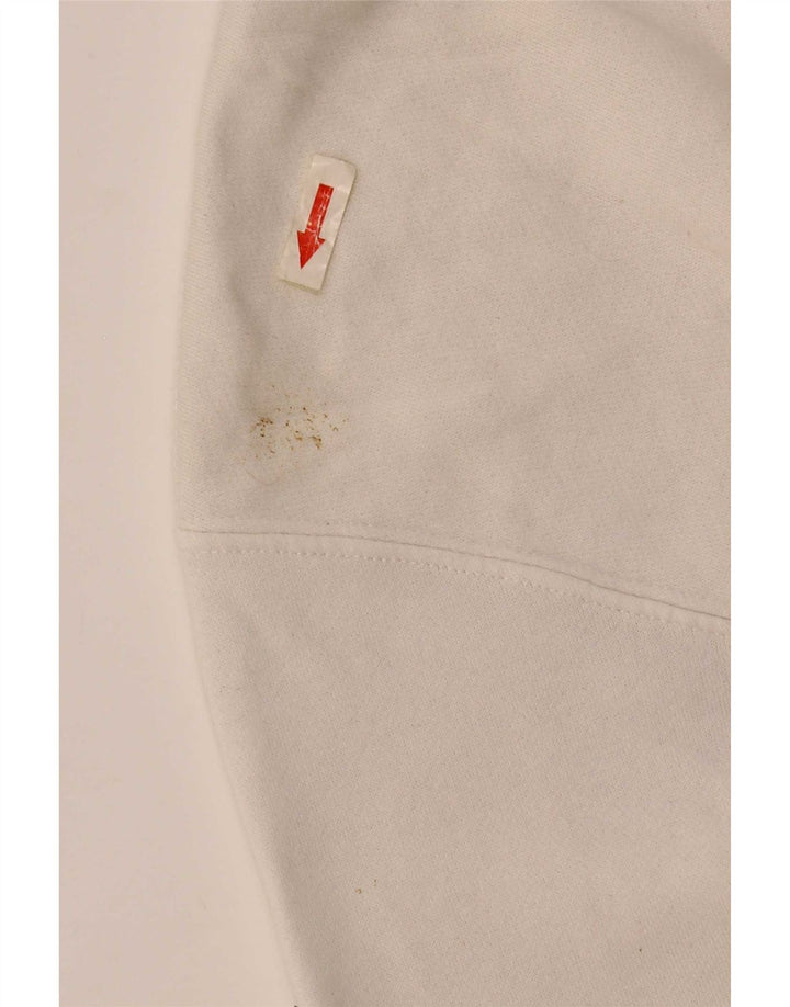 Męska bluza Nike o luźnym kroju, sweter XS, biała bawełna
