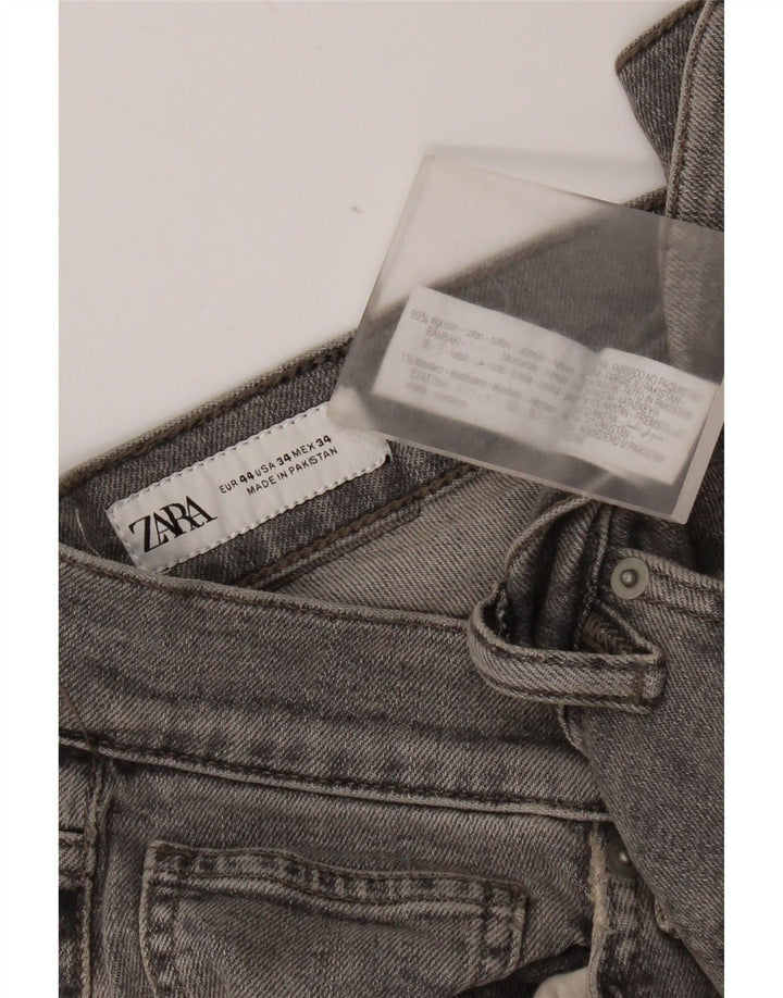 Męskie jeansy slim fit Zara EU 44 Large W34 L31 Szara bawełna