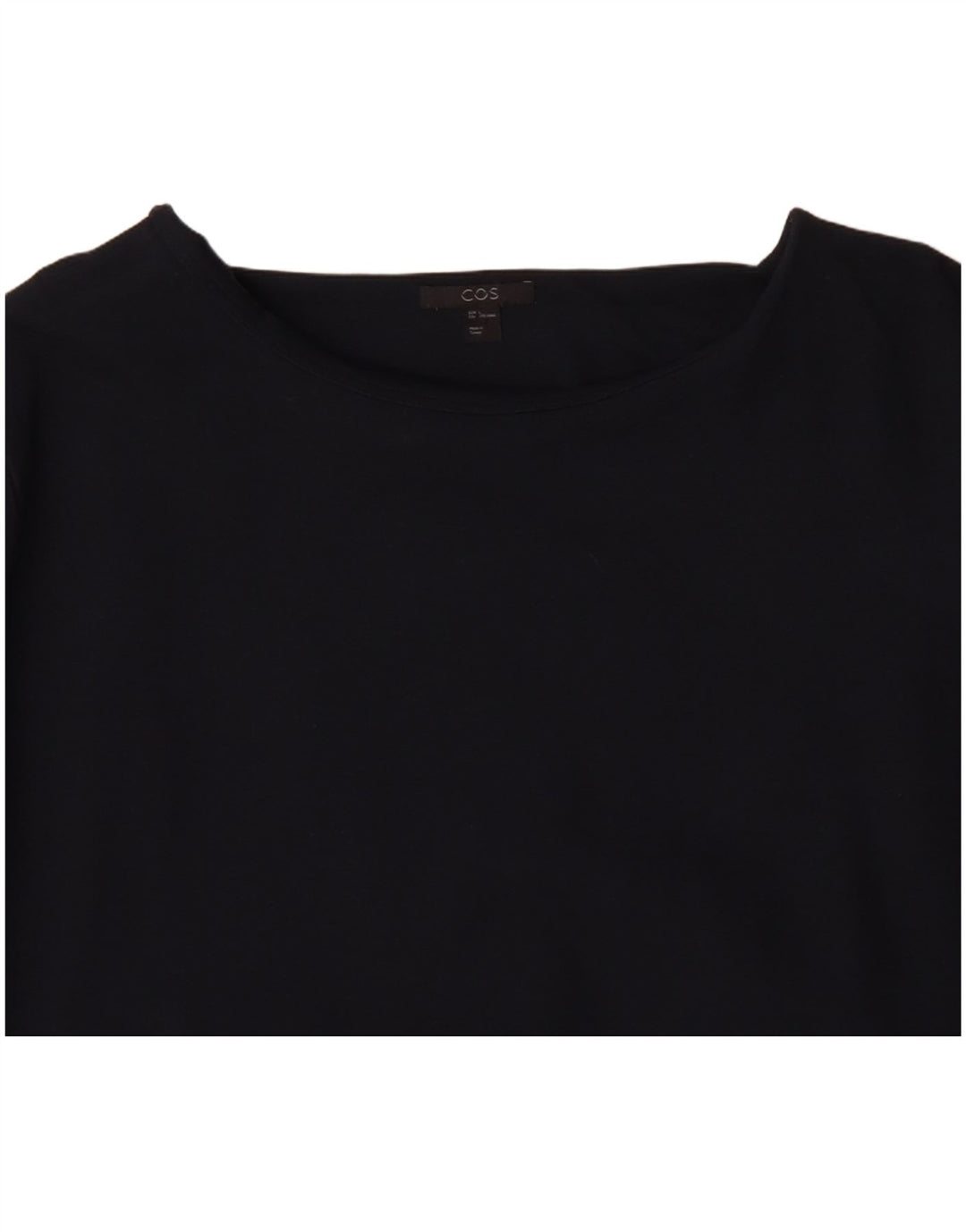 COS Damska sukienka-tunika UK 16, duża, granatowa wiskoza