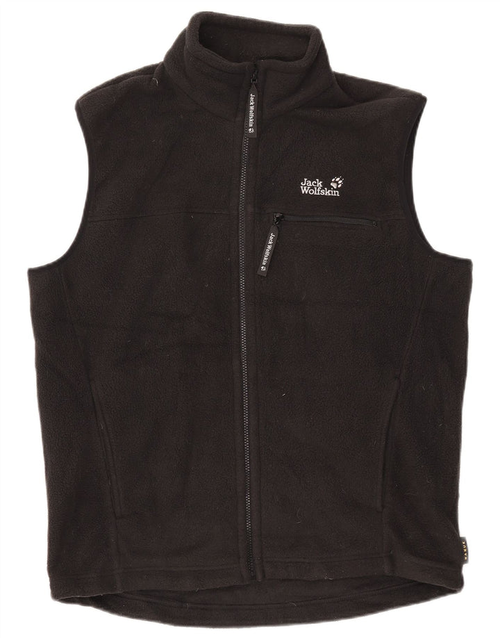 Męska kamizelka polarowa Jack Wolfskin UK 36/38 Średni czarny poliester