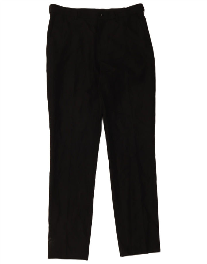 Męskie spodnie typu slim chino Marks & Spencer W32 L33, czarny poliester