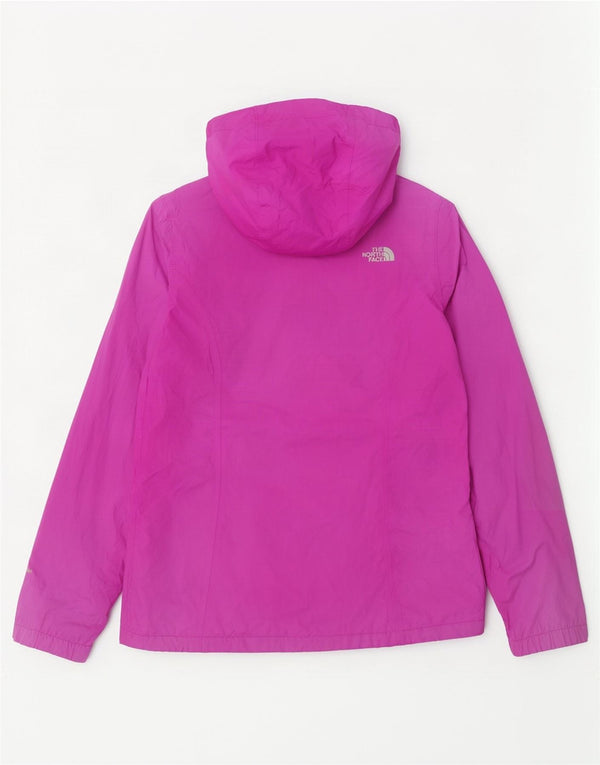 Damska kurtka przeciwdeszczowa z kapturem The North Face Dryvent UK 14, średni różowy nylon