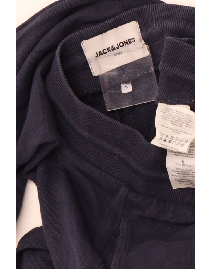 JACK & JONES Męskie spodnie dresowe Joggery małe, granatowe, bawełniane