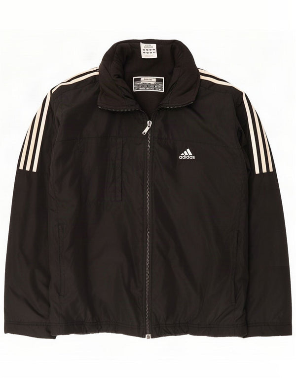 Męska kurtka wiatrówka Adidas UK 40, duża, czarna, poliamidowa